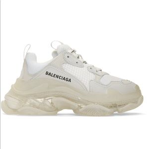 AUTHENTIC BALENCIAGA WHITE TRIPLE S SNEAKER